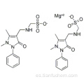 Magnesio, bis [[(2,3-dihidro-1,5-dimetil-3-oxo-2-fenil-1H-pirazol-4-il) metilamino-kN] metanosulfonato-kO] -, (57188619, T-4 ) - (9CI) CAS 63372-86-1